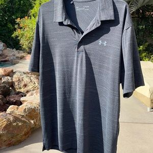 Under Armour Short Sleeve Collard Shirt, Size XL Loose, Excellent Condition